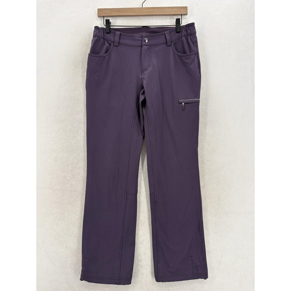 Duluth Black Hills Water-Repellent Winter Pants Womens 4x31 Purple Stretch Trail